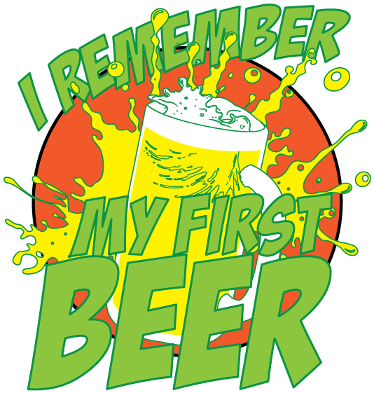 Remember First Beer St Patricks Day Pub Crawl Pong - Poster (683x626)