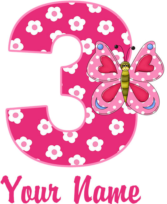3rd Birthday Butterfly T-shirt - Personalized Snowflake Pattern Ornament (round) (700x700)