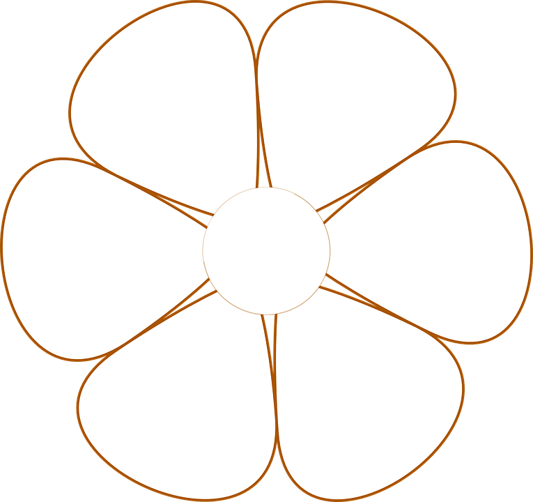 Image Result For Flower Outline - Fête De La Musique (765x720)
