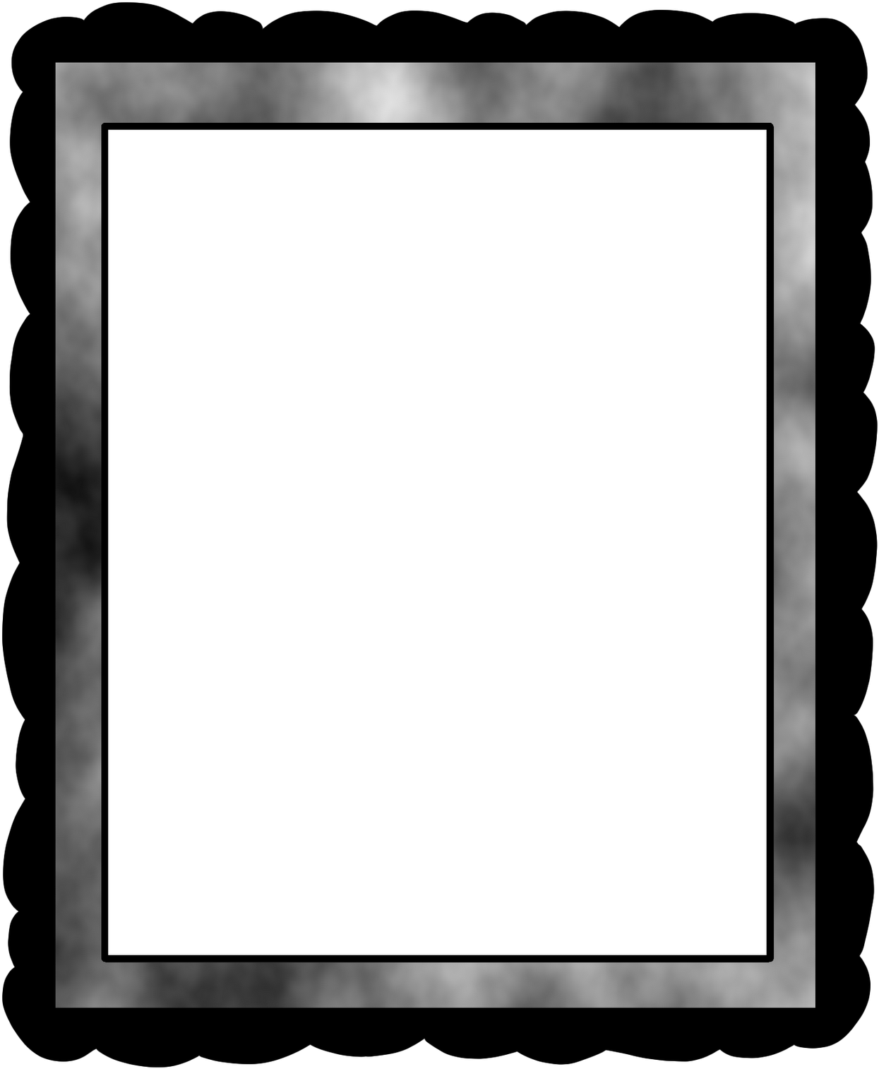 November Border Clip Art Black And White - Picture Frame (1333x1600)