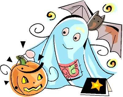October - Halloween Safety Clip Art (401x316)