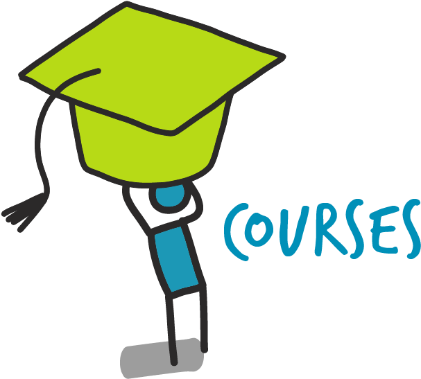 A Selection Of Online Courses And Training Opportunities - Cartoon (707x650)