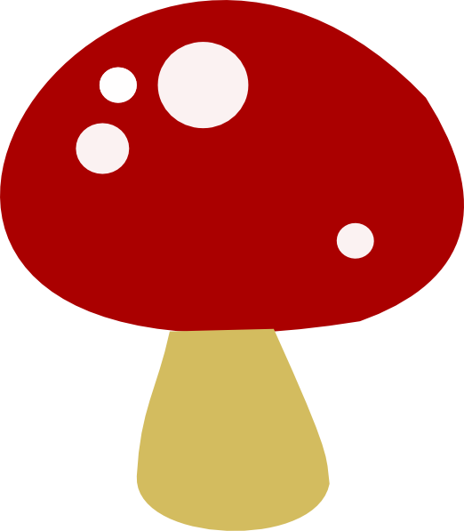 Mushroom Silhouette Clip Art (630x720)