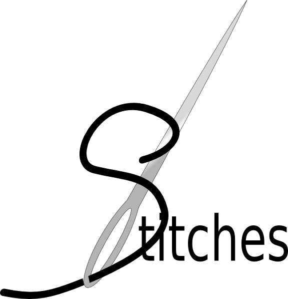 Needle Thread Stitches Clip Art - Needle And Thread Stitches (576x597)