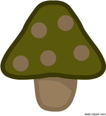 Free Green Mushroom Clip Art - Mushroom (450x450)