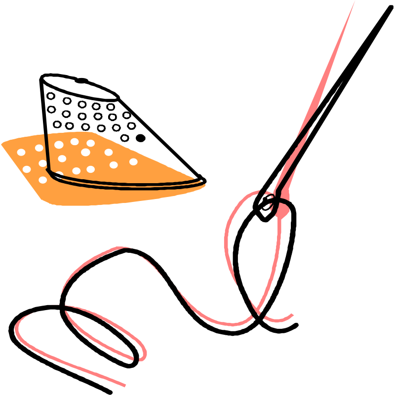 Needle, Thread And Timble Clip Art Download - Needle, Thread And Timble (800x800)