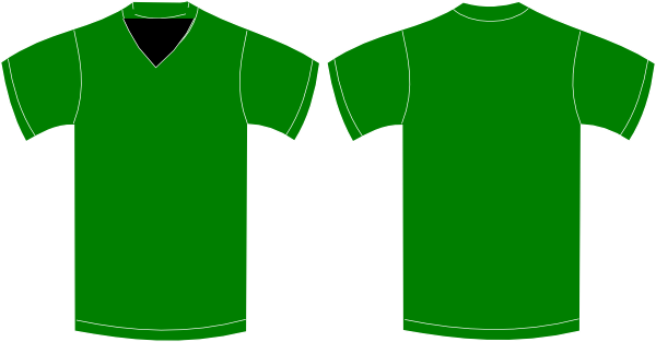 Green V Neck T Shirt (600x313)