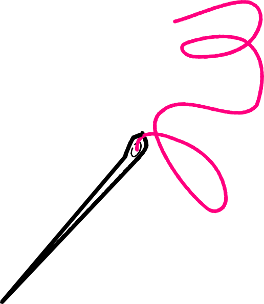 Needle Clip Art At Clker - Sewing Needle Clip Art (516x595)