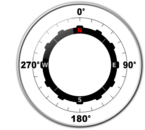 Modern Compass Without Needle Clip Art At Clker - Modern Compass (600x443)