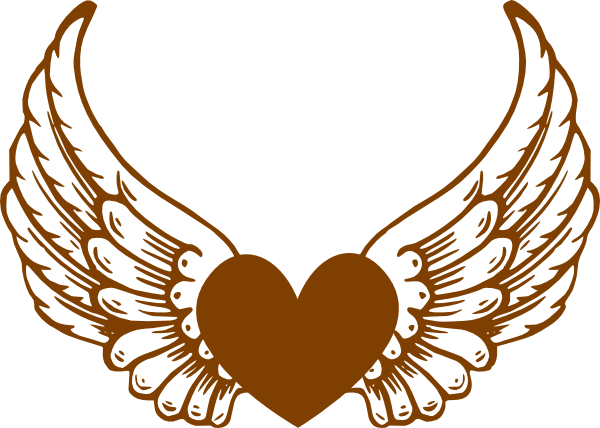 Bronzeheartwings Clip Art - Angel Wings (600x428)