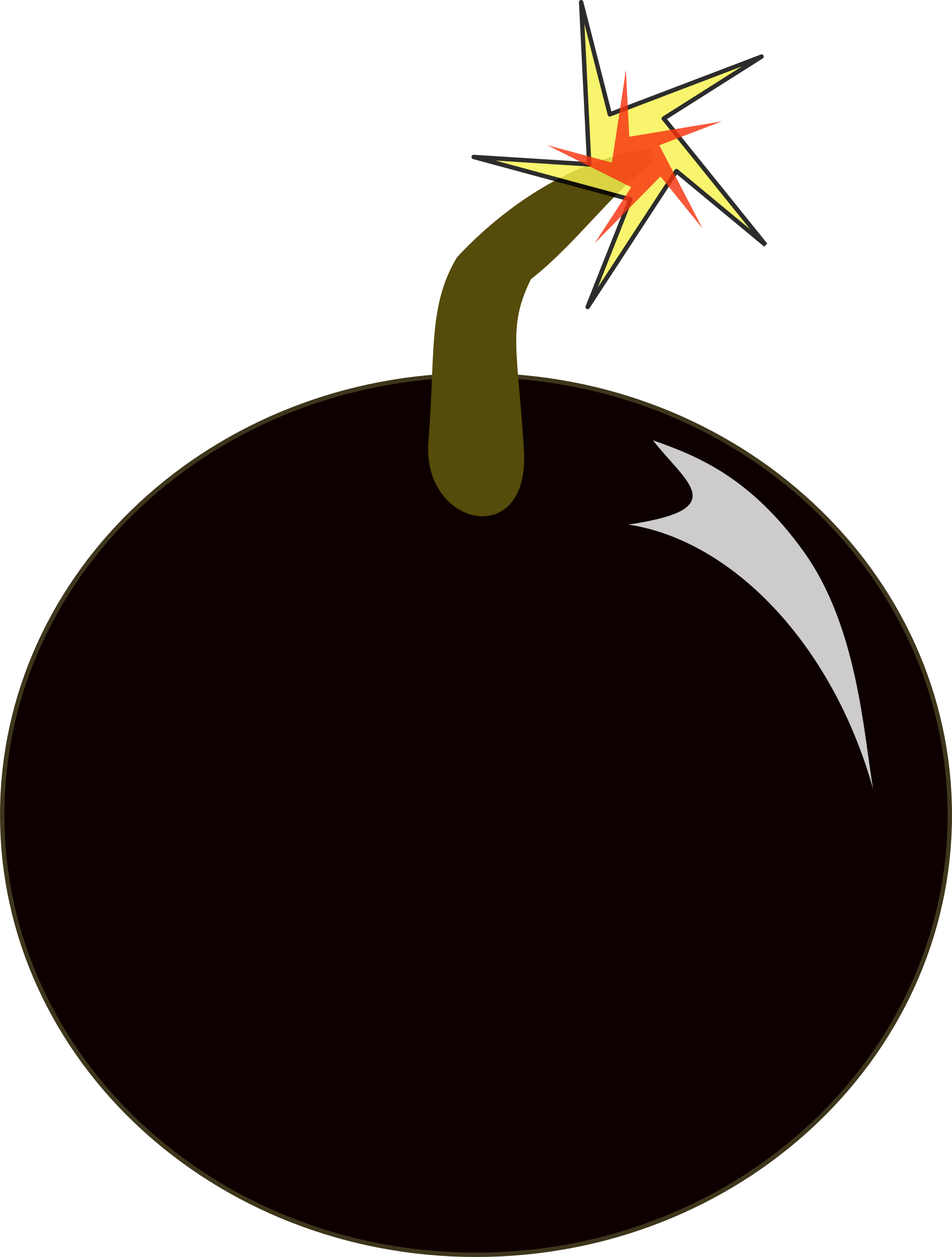 Clipart Bomb - Cartoon Bomb (1818x2400)
