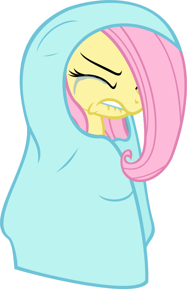 Scared By Zacatron94 On Clipart Library - Mlp Fluttershy Scary (713x1100)