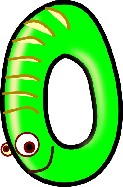 Zero Green Clip Art - Clip Art Zero (396x598)