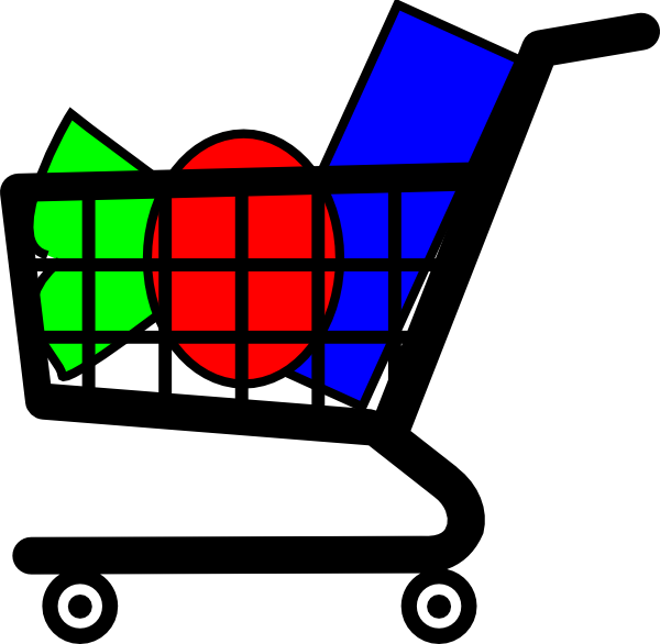 Shopping Cart Clip Art - Free Clip Art Shopping Cart (600x586)