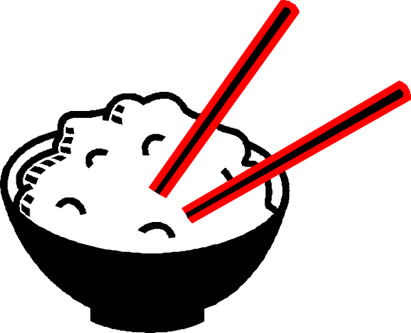Food Clipart Black And White (600x486)