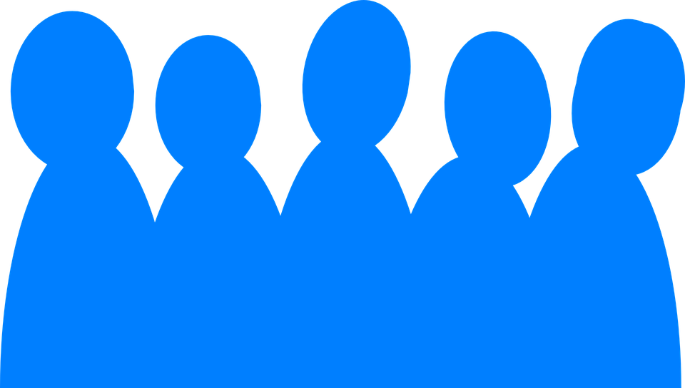 Blue People Clipart - People Clipart Blue (960x544)