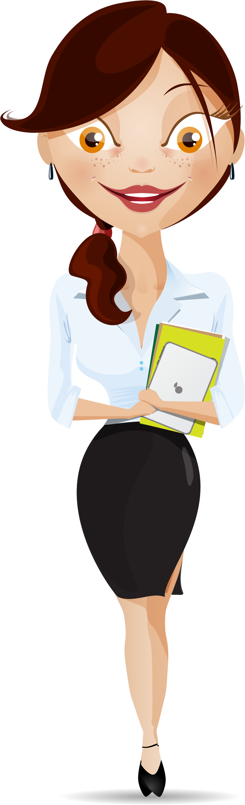 Businessperson Clip Art - Business Woman Vector Png (1933x3446)