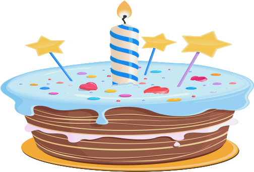 Cute Birthday Cake Clipart Gallery Free Clipart Picture - Birthday Cake Png (520x350)