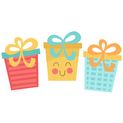 Cute Birthday Presents Svg Cutting Files Birthday Svg - Cute Present Clipart (432x432)