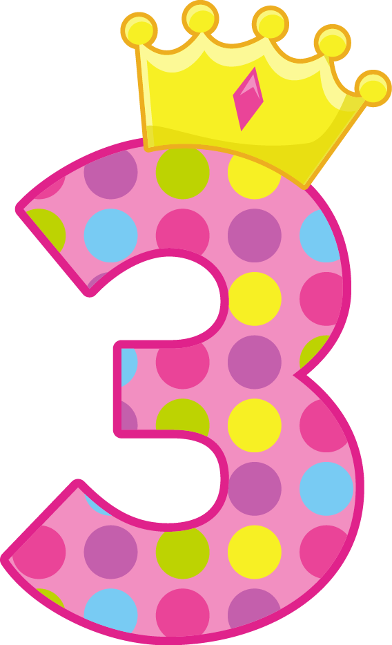 Birthday Numbers, Clip Art, Kids Centerpieces, Ideas - Birthday Number 3 (568x934)