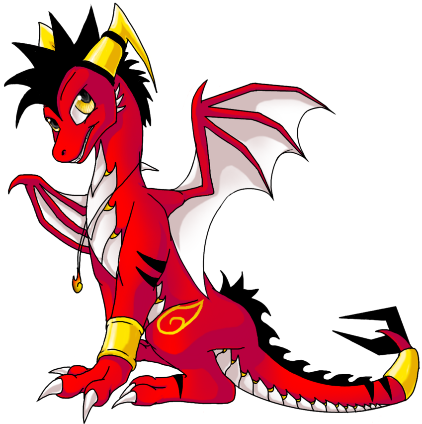 More Like Gift - Dragon Chibi Fond Transparent (900x864)