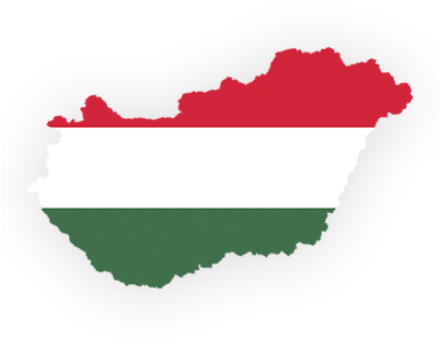 Gift Baskets To Hungary - ้ีื Hungary Flag Map (400x550)
