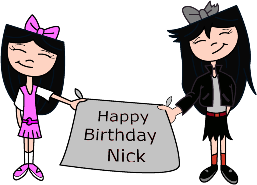 Happy Birthday Nick By Insanesamantha - Cartoon (1024x736)