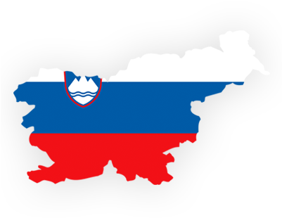 Gift Baskets To The Slovenia - Rainbow Pride Flag Slovenia Map Greeting Cards (pk (400x550)