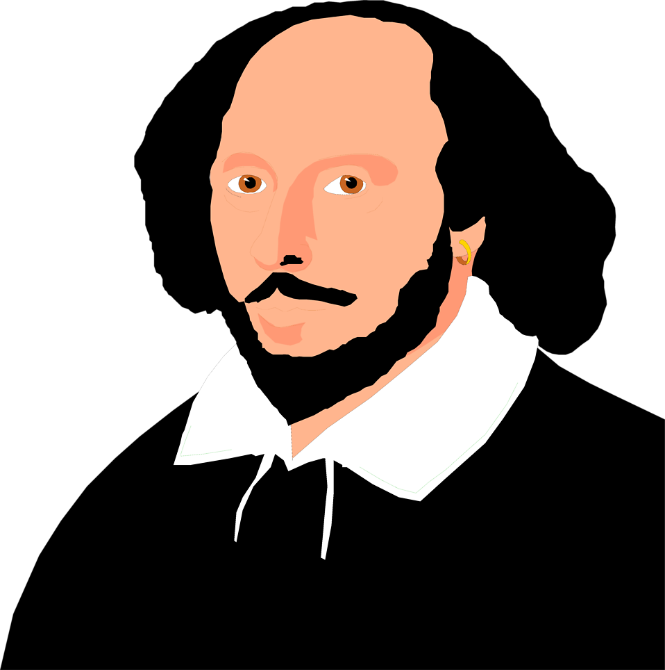 Shakespeare Clipart - Shakespeare - William Shakespeare Clipart (958x964)