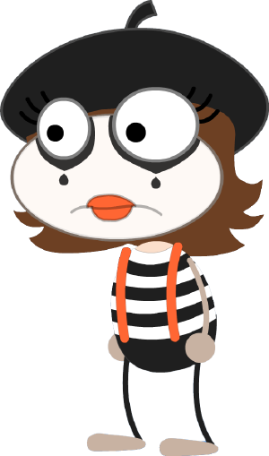 Female Mime - Female Mime Clip Art (300x509)