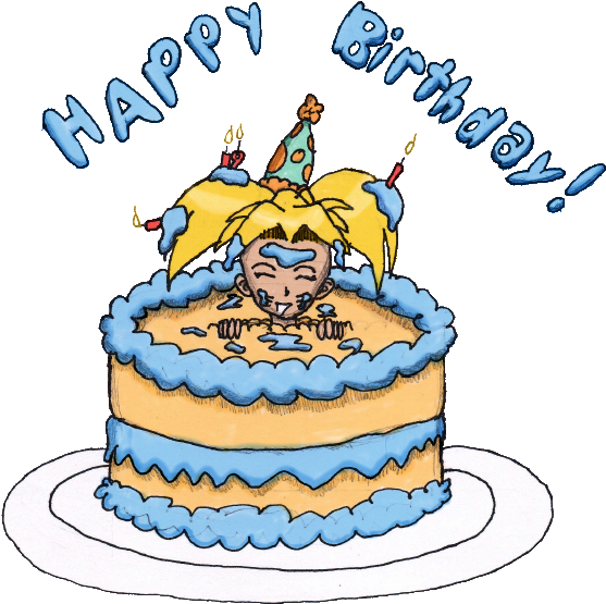 Naruto In A Birthday Cake By Princessbinas - Sexy Birhthday Png (565x560)