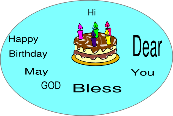 Birthday Cake Clipart (600x404)