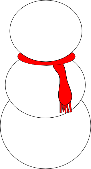 Snowman Face Clip Art - Snowman Clipart Without Face (318x592)