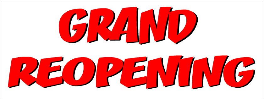 Grand Opening Clip Art Free - Grand Re Opening Banner (840x315)