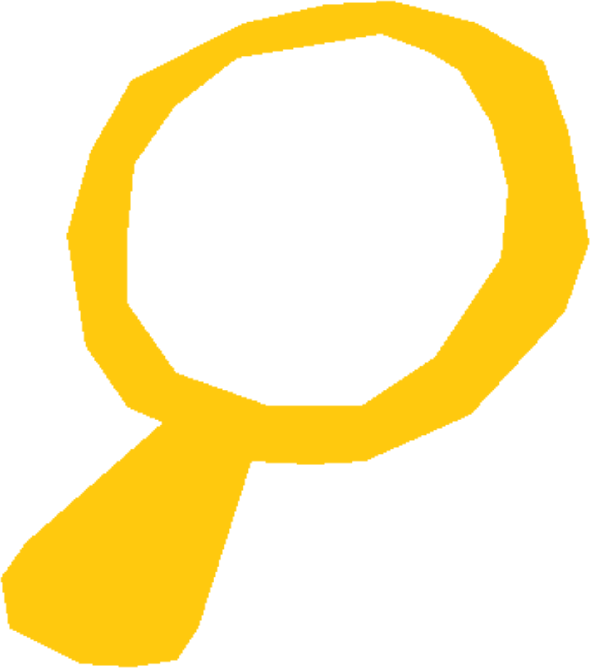 Big Glass Cliparts - Magnifying Glass Clipart Yellow Png (1890x2140)
