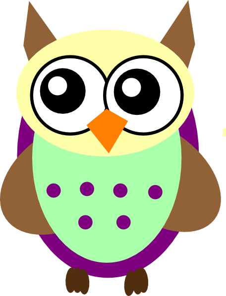 Green Owl Clip Art - Brown Owls Clipart Png (456x598)