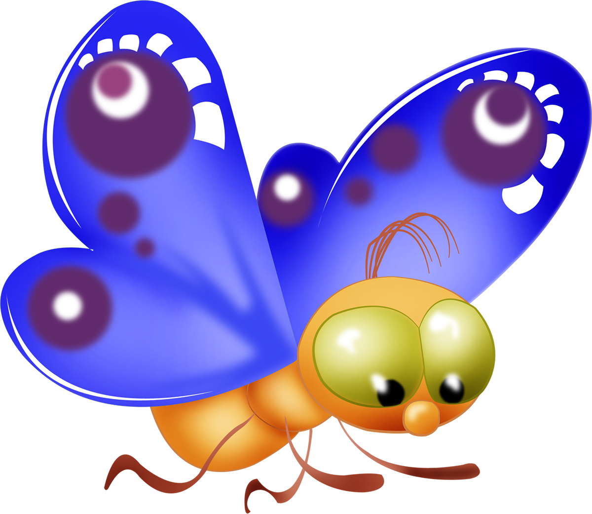 Butterfly Cartoon Png (1200x1041)