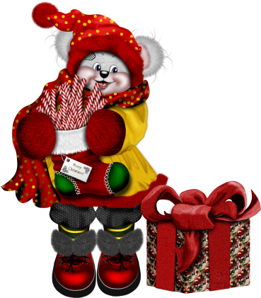 Creddy Teddy Xmas Santa - Happy (450x450)