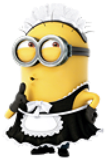 Tom In Geheimer Mission - Minion In Maid Outfit (530x530)