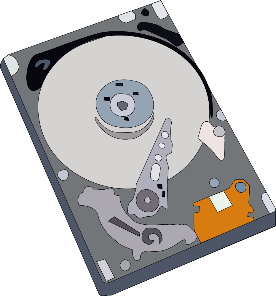 Marvellous Design Free Clipart Com - Hard Drive Clipart (931x1000)