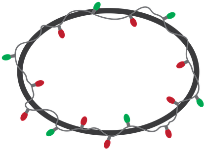 Weihnachten Licht Frame, Rahmen - Christmas Lights Frames Png (460x340)
