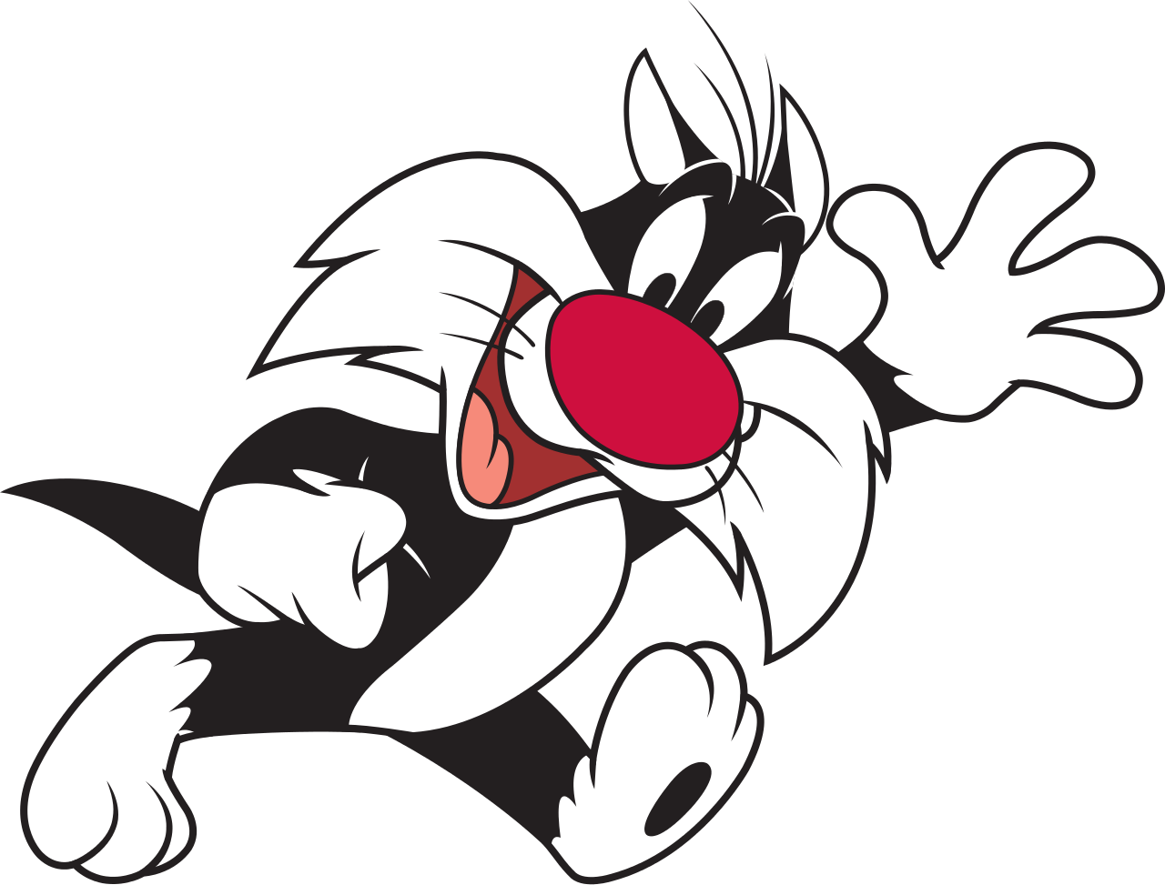Sylvester The Cat Cartoon Clipart - Sylvester Jr The Cat (1280x973)