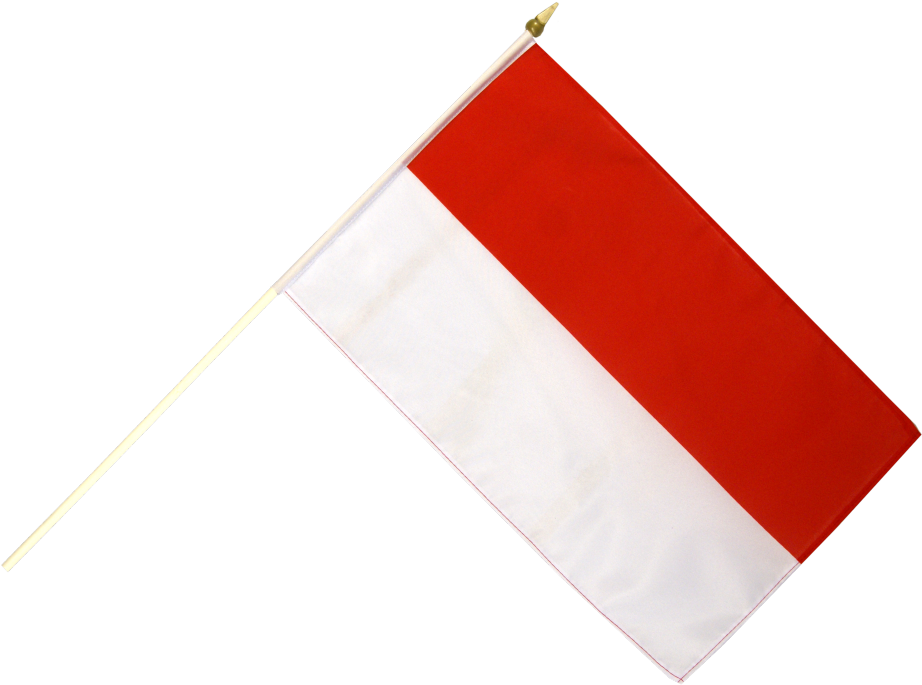 Belgium Flag Waving - Indonesia Flag With Pole (1000x785)