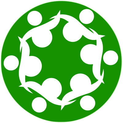 A Stylized Circle Of People - Open Source Community Icon (400x400)