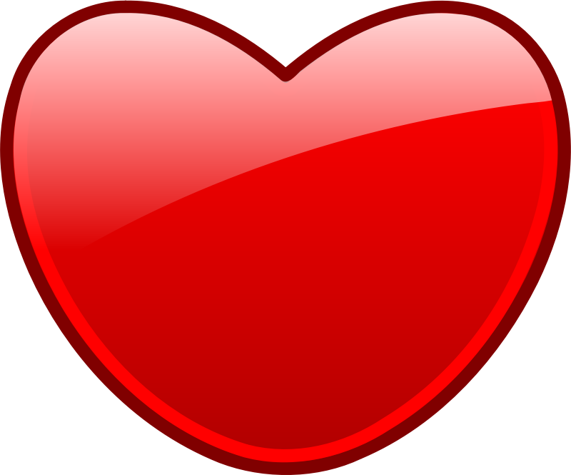 Pin 2 Hearts Clipart - Fat Heart Clipart (800x665)
