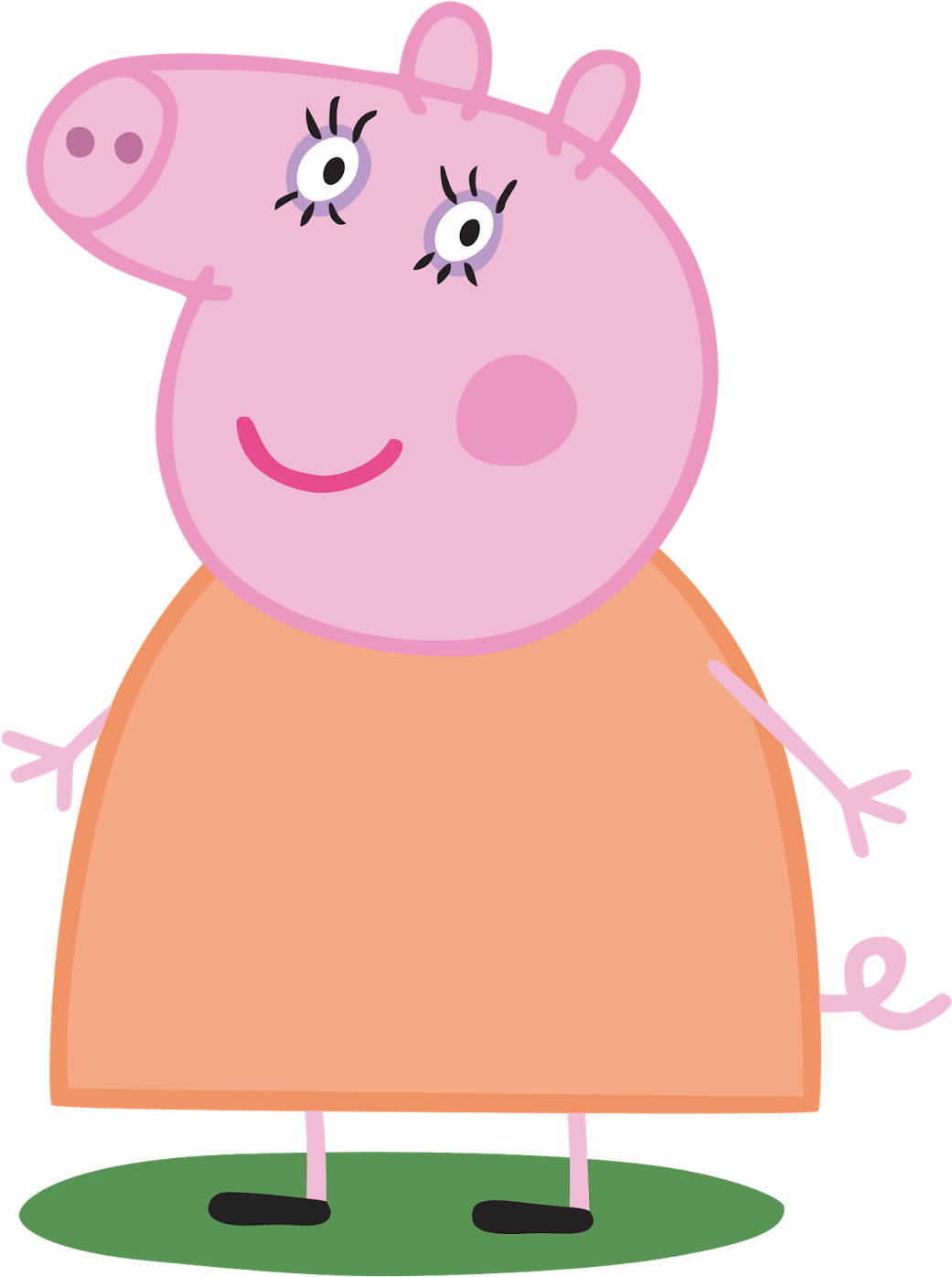 Personajes Peppa Pig Png - Mummy Pig (1246x1600)