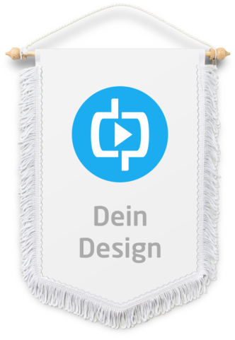 Wimpel Gestalten Mit Fransen Und Holzstange - Victoria Design (500x500)