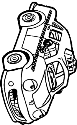 Taxi Ausmalbilder Zum Ausdrucken - Taxi Coloring Pages (290x420)