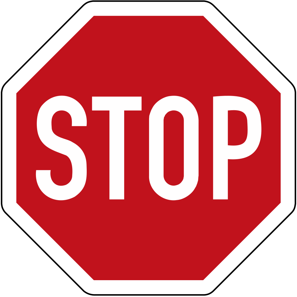 File - Zeichen 206 - Svg - Stop Sign (1024x1024)