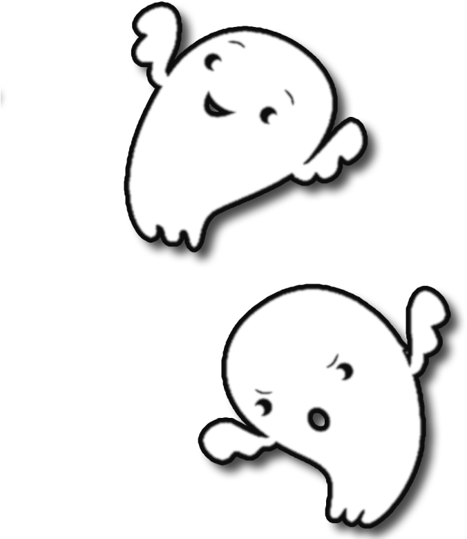 Cute Ghost Clipart - Neck Pain (1200x1200)